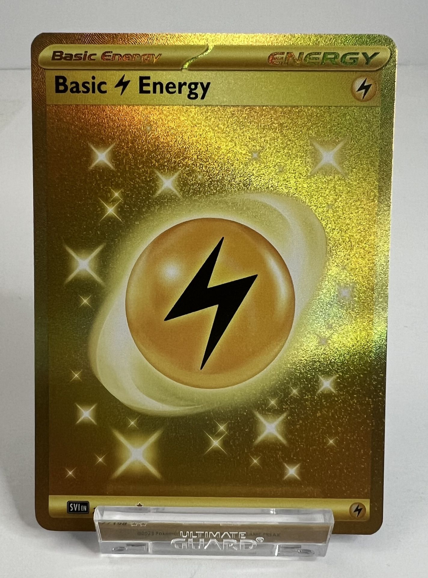 Pokemon Scarlet & Violet Basic Lightning Energy Foil Card #257/198