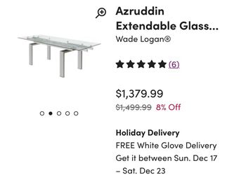 Extendable Glass Table