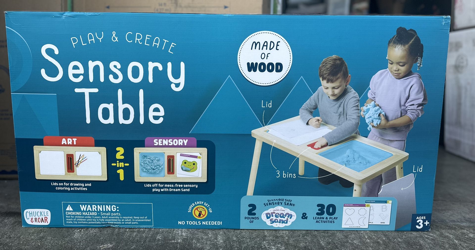 Chuckle & Roar Play and Create Sensory Table Art Desks