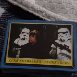 Vintage Return Of The Jedi 1983.  76 Cards, 4 Stickers Cash Porch Pickup Redmond 