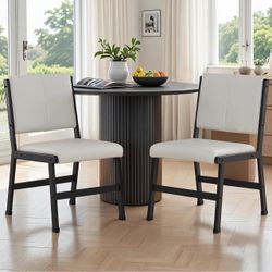 Set of 4 Upholstered Dining Chairs