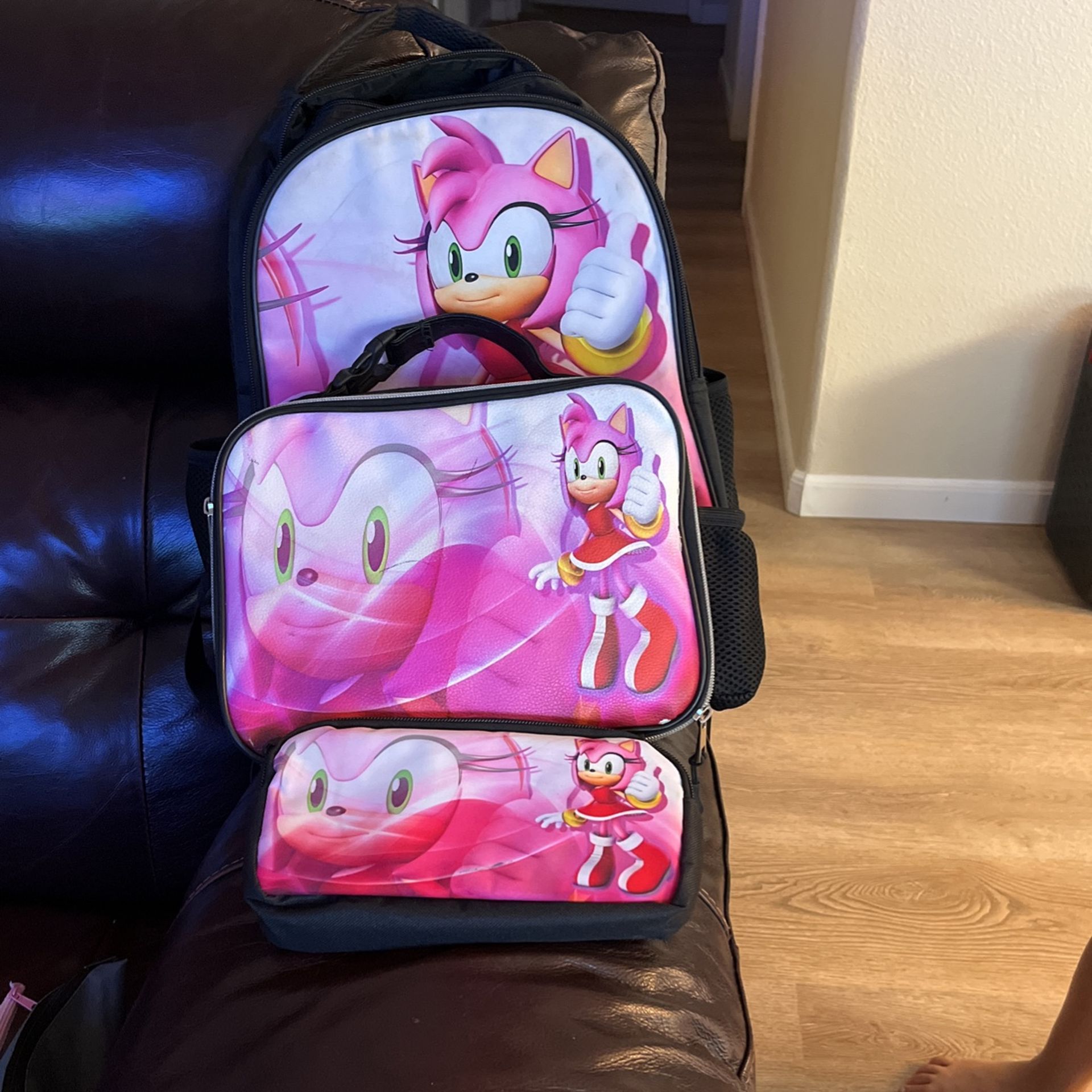 Sonic - Amy Rose Girls  Backpack Set