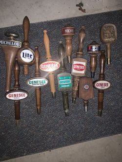 Vintage beer tap handles. $12 a piece.