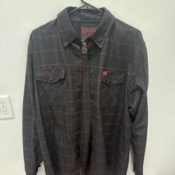 Dixxon Flannel Company “The Redline” Black And Red 