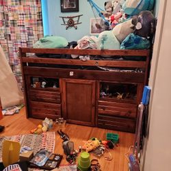 Loft Bed with Dresser