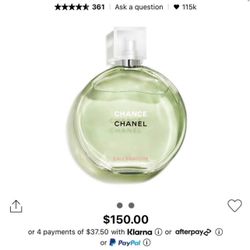 Chanel, Chance Eau Fraîche 3.4 OZ