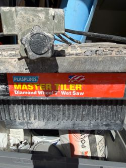 7” diamond blade wet saw