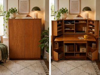 Vintage Mid Century "Magic Box" Secretary Desk by Mummenthaler & Meier