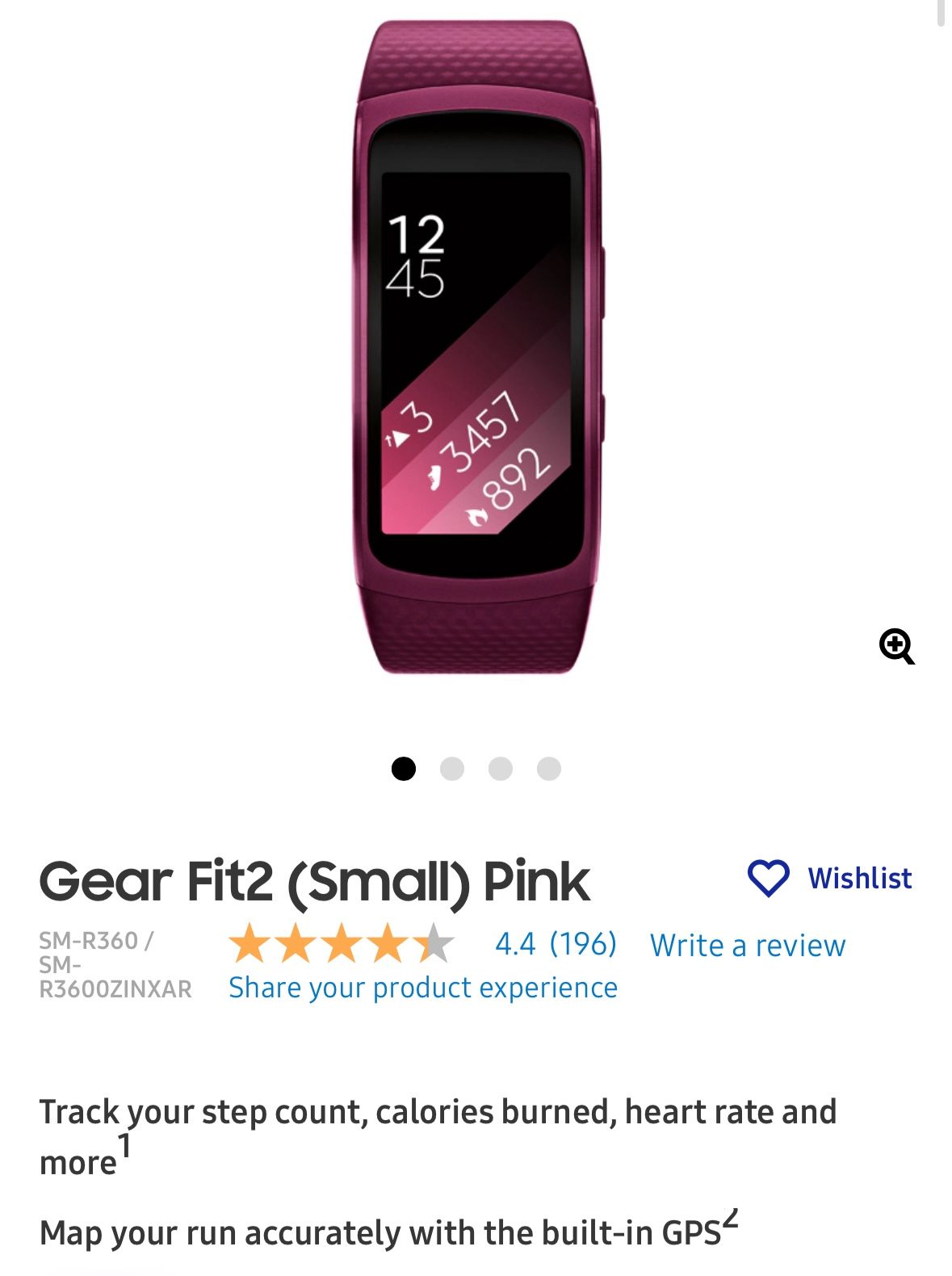 Samsung Gear Fit2 Smart Watch