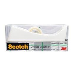 White Scotch Tape Dispenser and 1 full size Tape new in sealed box