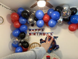 Balloon Garland | Spider-Man Colors 🕷️