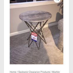 Marble Top Accent Table