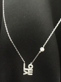 926 Sterling Silver LOVE short chain