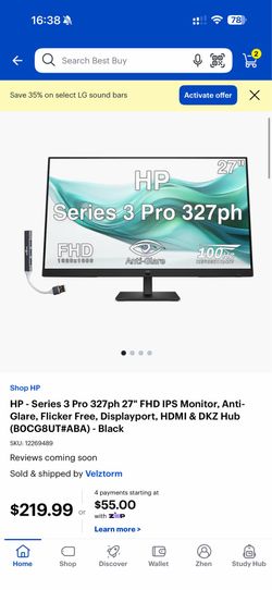 HP monitor series3 Pro 327