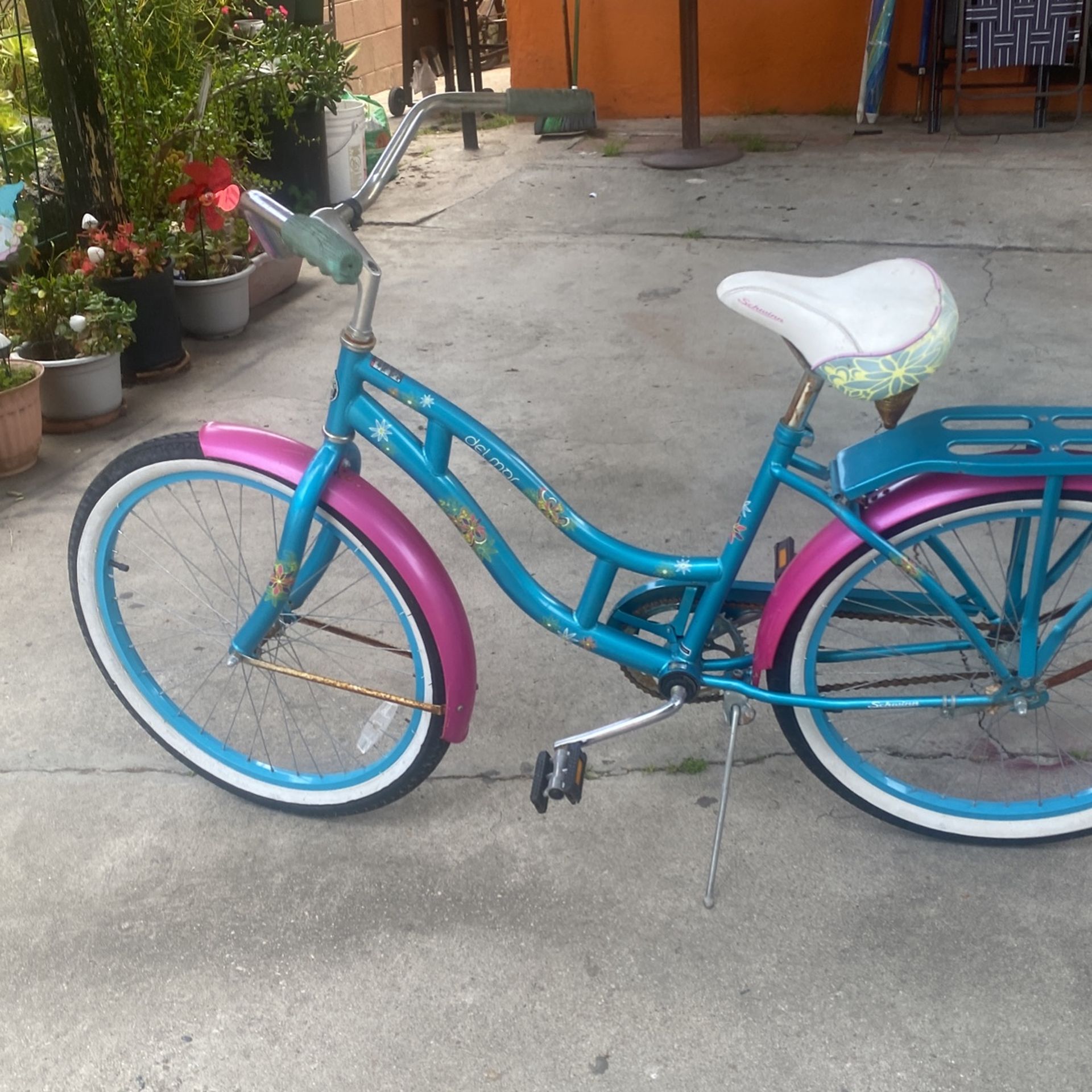 Beach Cruising Bike Girl
