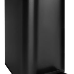 Slim Bathroom Trash Can with Lid Soft Close, Step Pedal, 6 Liter / 1.6 Gallon St