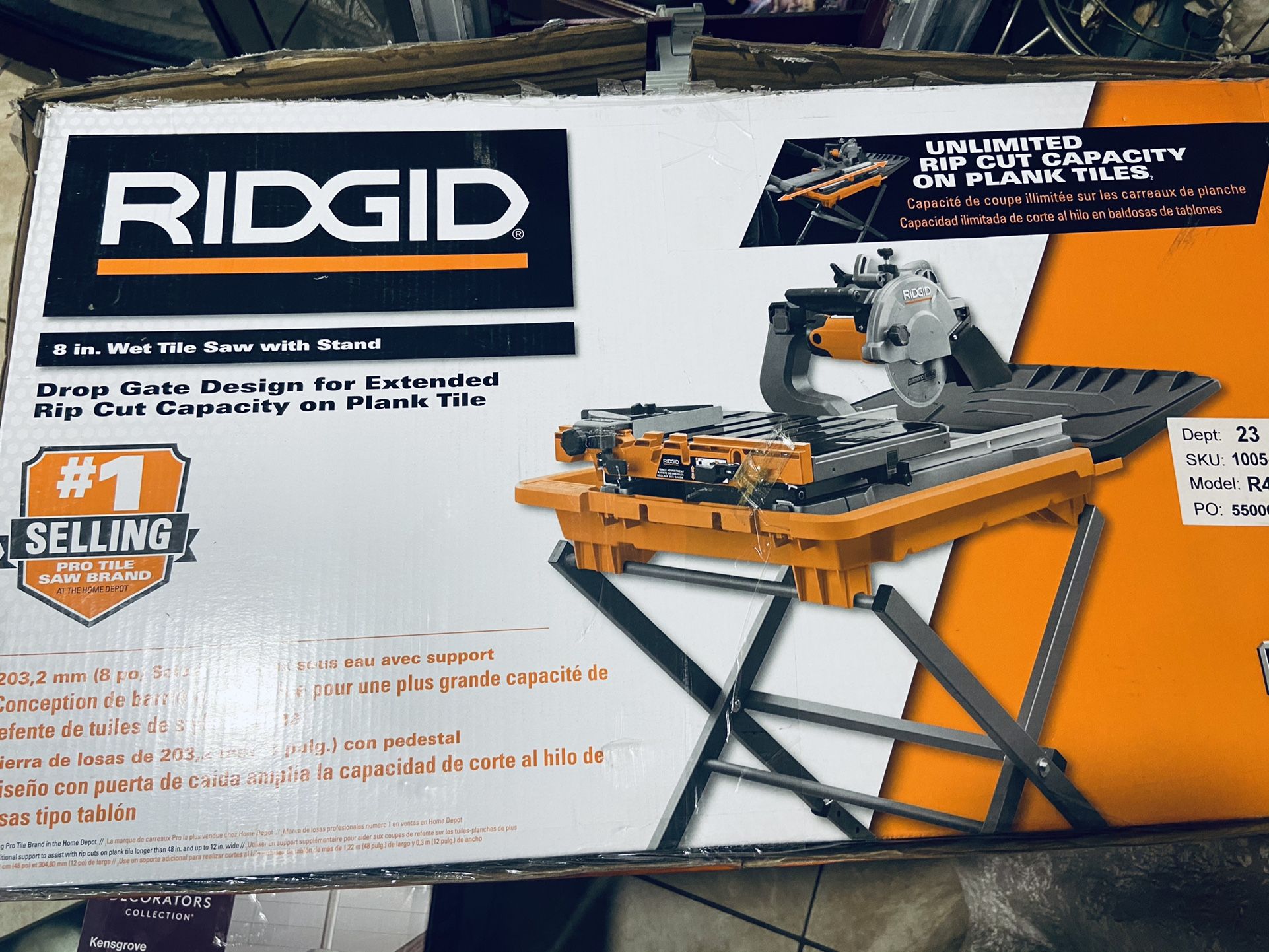 Ridgid 8” Tile Saw