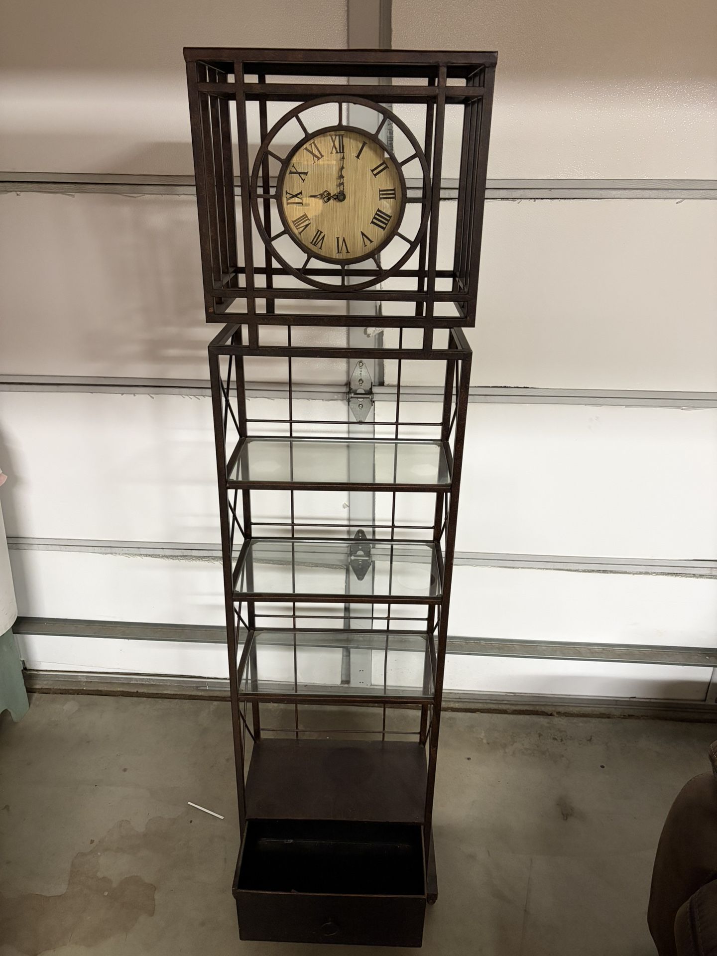 4 Tier Metal Shelf With Drawer And Click