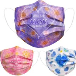 Disposable Face Mask Happy Mother's Day ,50 Pack