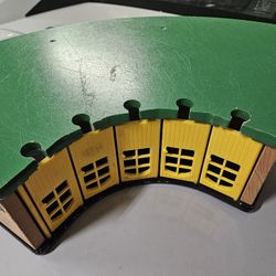 Wooden Track Set With Trains