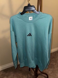 Men’s Adidas blue large pullover sweatshirt- brand new with tags- large