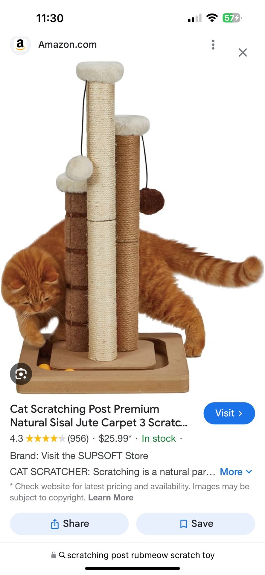 New Rubmeow Cat Scratch Post