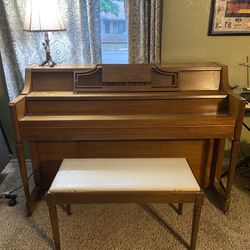 Story And Clark Upright Piano With Original Bench