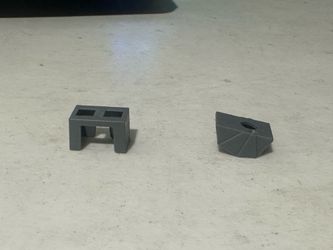 Lego grey Pauldron and Kama