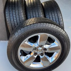 Dodge Ram 20" Wheels And Like New Tires 💯