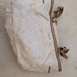 Beige Coach Purse 