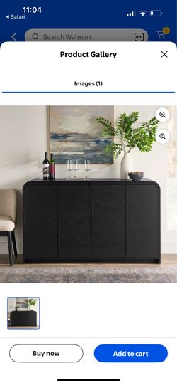 Better Homes & Gardens Arc Buffet Box 1 (Black) Cabinet