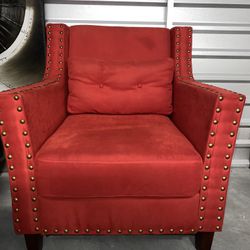 Lamps Plus Red Valet Armchair 