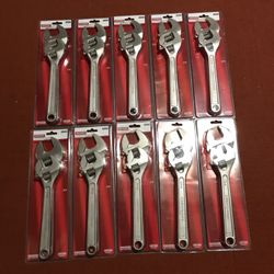 Craftsman 44012  2pcs Adjustable Wrench Set 10 “And 12”