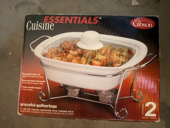 8” bakeware w/ warmer