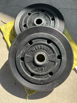 Barbell weights, 2x10 pounds