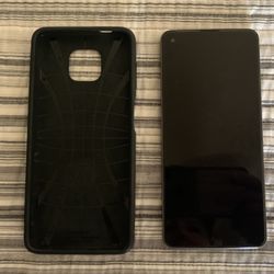 a smartphone, likely the Samsung Galaxy A10. Features a 6.2-inch HD+ Infinity-V display for immersive viewing. Equipped with a 13MP rear camera and a 