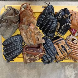 Used Baseball Gloves For Children 