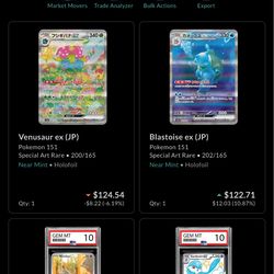 Pokemon Slabs and Raw