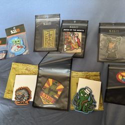 Lot Of 10 511 Tactical Collector Patches, Collectable, Monthly, Wild Ones