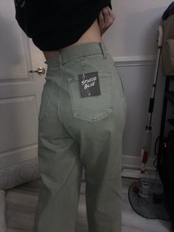 Brand New Light Green Denim Pants 