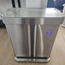 DENTED Simplehuman Trashcan 