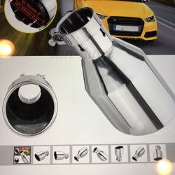 Exhaust Tips, Polished Stainless steel, New!