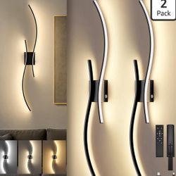 Battery Operated Wall Sconces Set of Two,