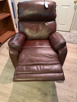 Brown Leather Power Recliner