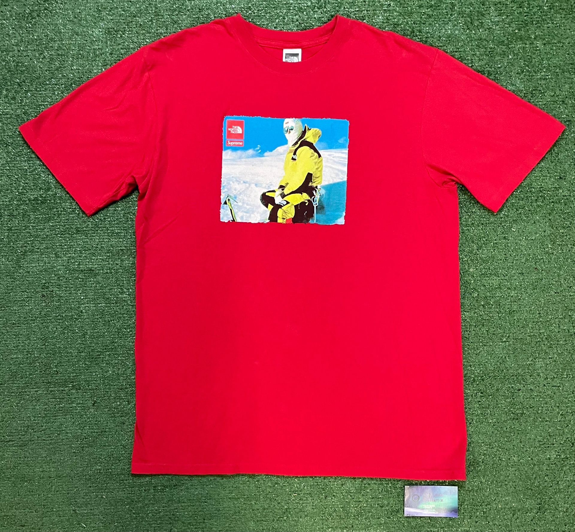 Supreme x North face red Photo tee