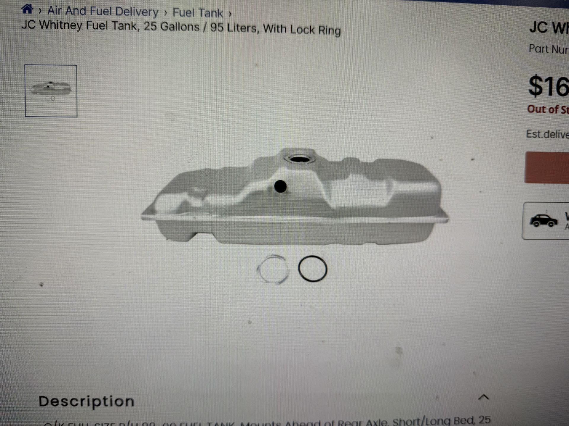 1988-1998 Chevy Truck Fuel Tank