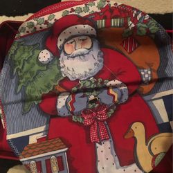 Vintage Christmas Santa Clause Reversible Placemat