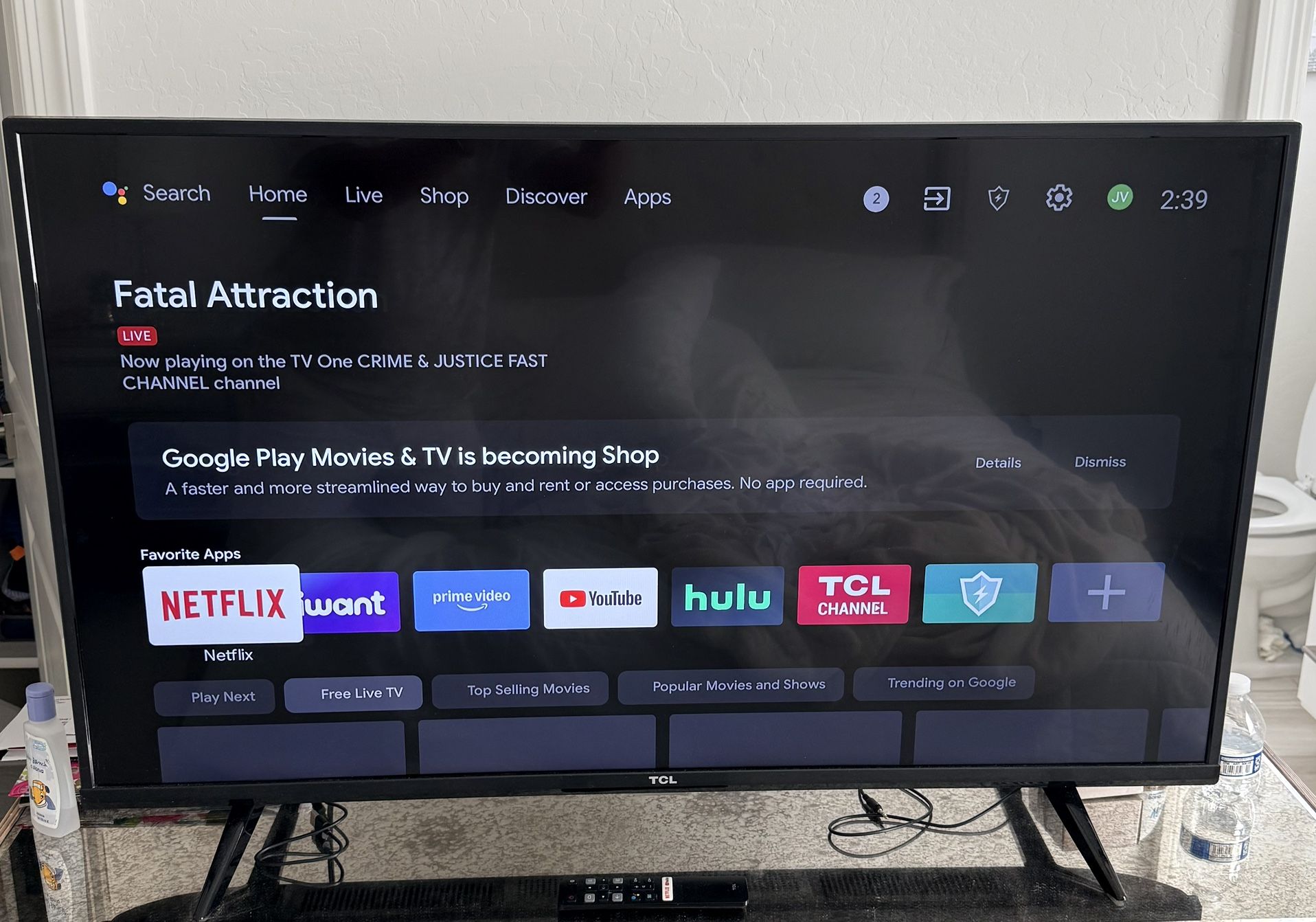 TCL 43" CLASS 4-SERIES 4K UHD HDR LED SMART ANDROID TV