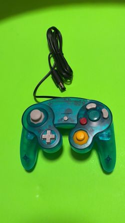 NGC Controller - TRANSPARENT LIGHT BLUE - compatible with Nintendo GameCube Console controllers