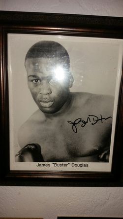Buster Douglas Autographed Picture